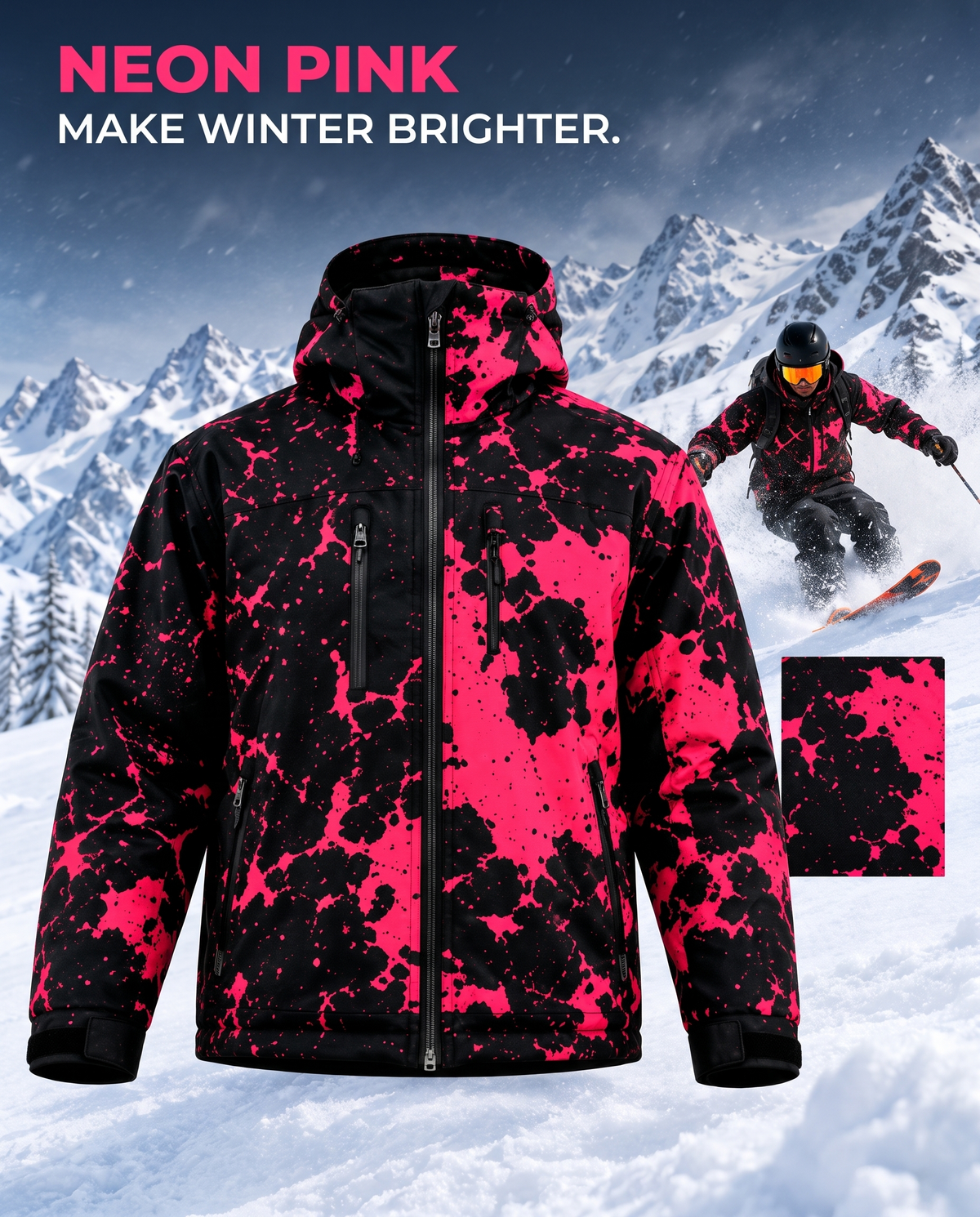 Neon Pink colorway: make winter brighter