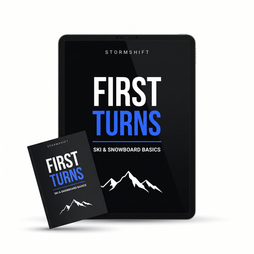 First Turns eBook cover shown on a tablet and a printed booklet